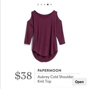 Papermoon Aubrey Colder Shoulder Top